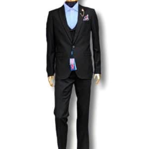 3 Piece Suit for Men (Black)