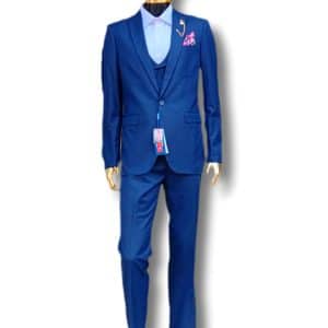 3 Piece Suit for Men (Navy Blue)
