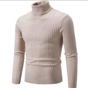 Polo Necks for Men Beige