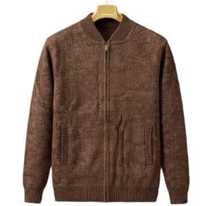 Zipped Sweaters for men (Brown)